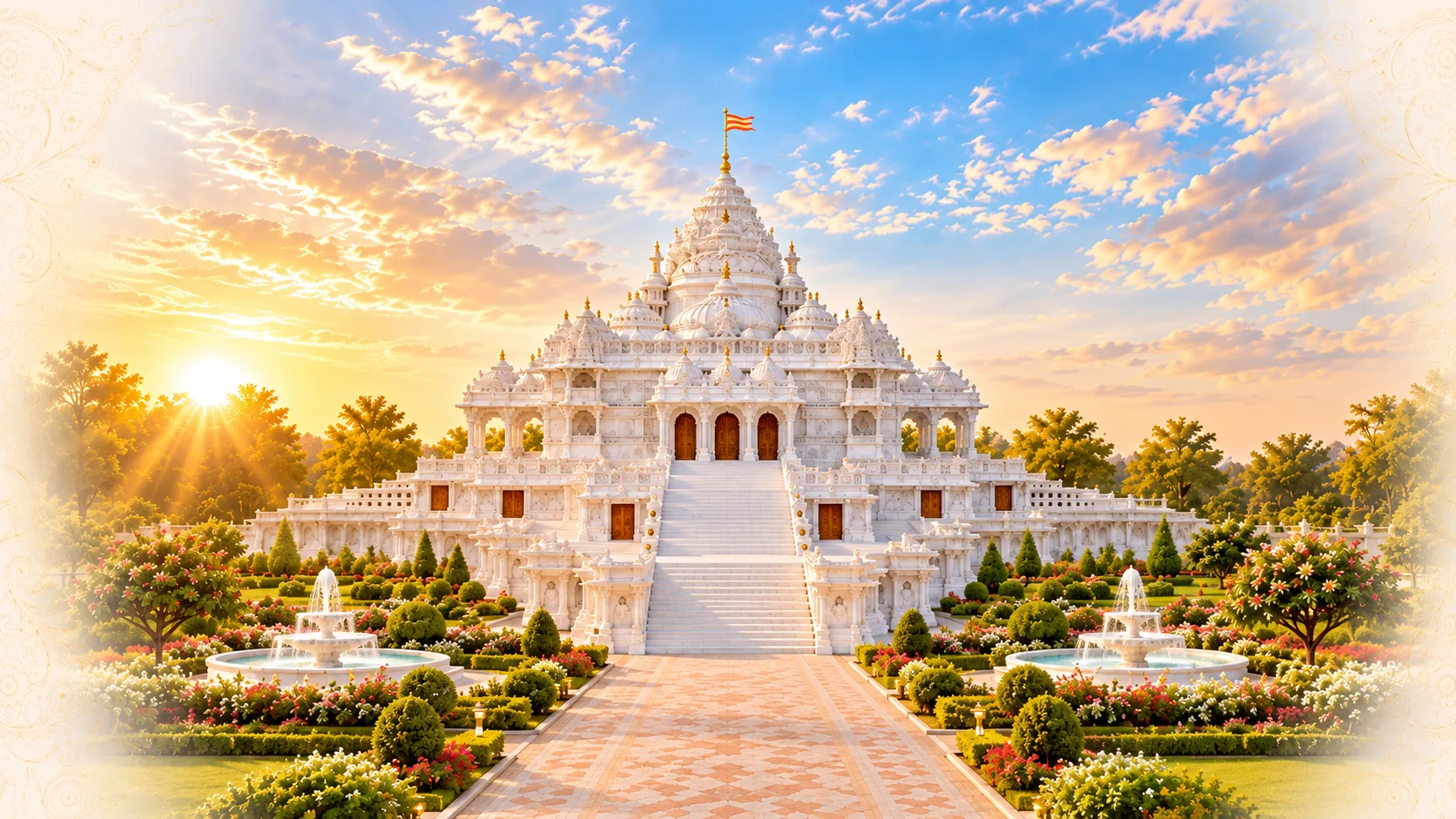 Shree Swaminarayan Mandir Loyadham Night View